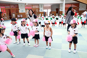 運動会のリズム活動　うさぎ・りす・ことり