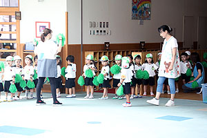 運動会のリズム活動　うさぎ・りす・ことり