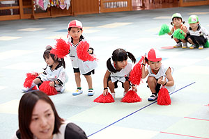 運動会のリズム活動　うさぎ・りす・ことり