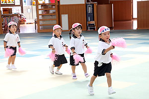 運動会のリズム活動　うさぎ・りす・ことり