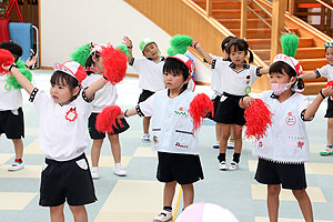 運動会のリズム活動　うさぎ・りす・ことり