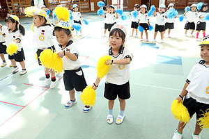 運動会のリズム活動　ぱんだ・こあら・きりん