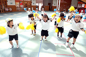 運動会のリズム活動　ぱんだ・こあら・きりん