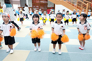 運動会のリズム活動　ぱんだ・こあら・きりん