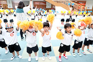 運動会のリズム活動　ぱんだ・こあら・きりん