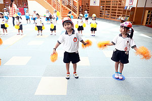 運動会のリズム活動　ぱんだ・こあら・きりん