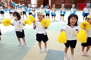 運動会のリズム活動　ぱんだ・こあら・きりん