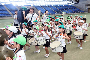 運動会予行１　　年長組　鼓笛・A・B