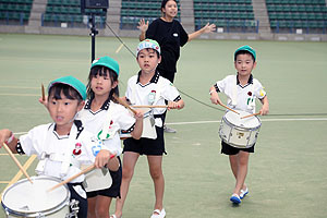 運動会予行１　　年長組　鼓笛・A・B