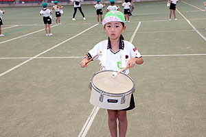 運動会予行１　　年長組　鼓笛・A・B