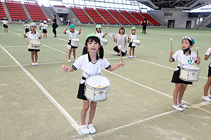 運動会予行１　　年長組　鼓笛・A・B