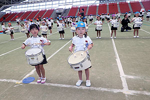 運動会予行２　　年長組　鼓笛・C・Ｄ・Ｅ