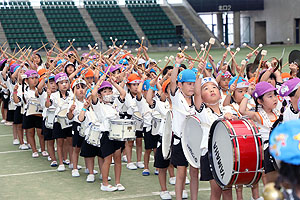 運動会予行２　　年長組　鼓笛・C・Ｄ・Ｅ