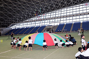 運動会予行4　　　年長組　バルーン