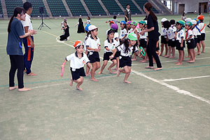 運動会予行5　　　年長組リレー