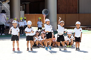 運動会のかけっこ活動　年中組