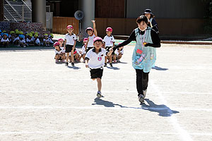 運動会のかけっこ活動　年中組