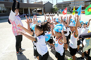 運動会のかけっこ活動　年中組