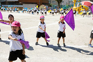 運動会のリズム活動　年中組