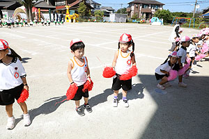 運動会のリズム活動　うさぎ・りす・ことり