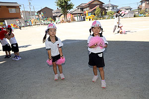 運動会のリズム活動　うさぎ・りす・ことり