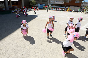 運動会のリズム活動　うさぎ・りす・ことり