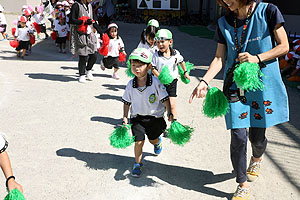 運動会のリズム活動　うさぎ・りす・ことり