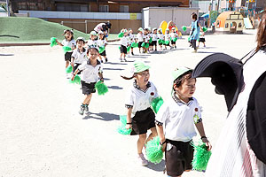 運動会のリズム活動　うさぎ・りす・ことり