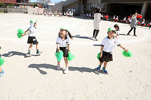 運動会のリズム活動　うさぎ・りす・ことり