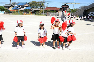 運動会のリズム活動　うさぎ・りす・ことり