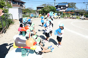 運動会のリズム活動　こあら・ぱんだ・きりん