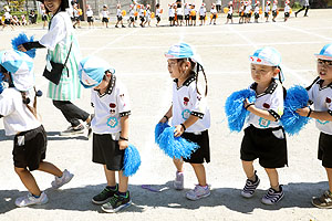 運動会のリズム活動　こあら・ぱんだ・きりん