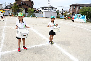 運動会予行が行われました　鼓笛　A・B