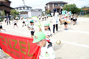 運動会予行が行われました　鼓笛　A・B