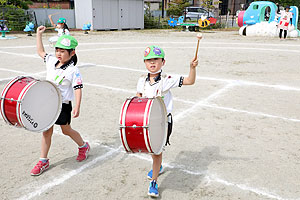 運動会予行が行われました　鼓笛　A・B