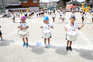 運動会予行が行われました　鼓笛　C・D・E