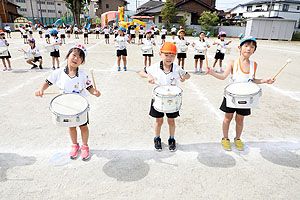 運動会予行が行われました　鼓笛　C・D・E