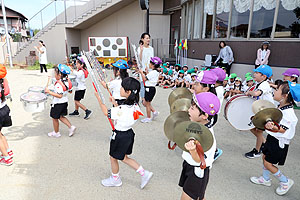 運動会予行が行われました　鼓笛　C・D・E