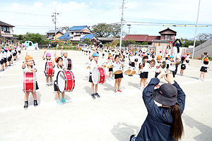 運動会予行が行われました　鼓笛　C・D・E