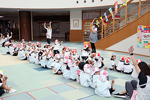 運動会がんばろうね！！　年少・年中・年長組