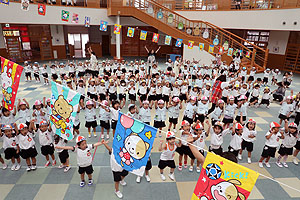 運動会がんばろうね！！　年少・年中・年長組