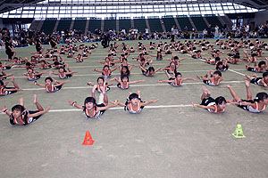 エンゼル運動会８　　　　年長 組体操・バルーン