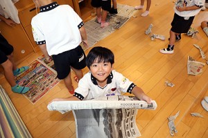 新聞紙ゲーム　すみれ