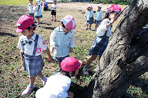 お散歩楽しかったね！　うさぎ・ばら