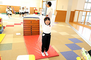 跳び箱チームの活動　年長