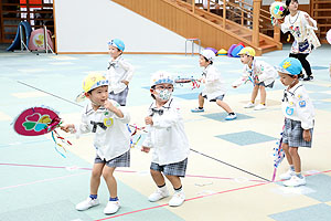 リズムフェスティバルの活動　年中Bチーム