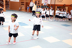 リズムフェスティバルの活動　年少Bチーム