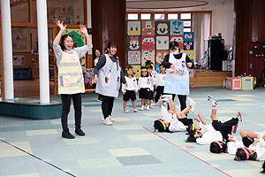 リズム予行が行われました　年少Aチーム