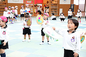 リズム予行が行われました　年中Aチーム