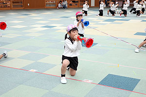 リズム予行が行われました　年中Aチーム